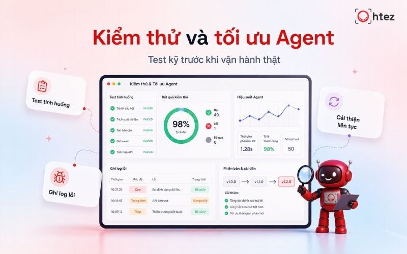 Cách tạo AI Agent trên Claude cần trải qua giai đoạn kiểm thử với nhiều tình huống trước khi đưa vào vận hành thật