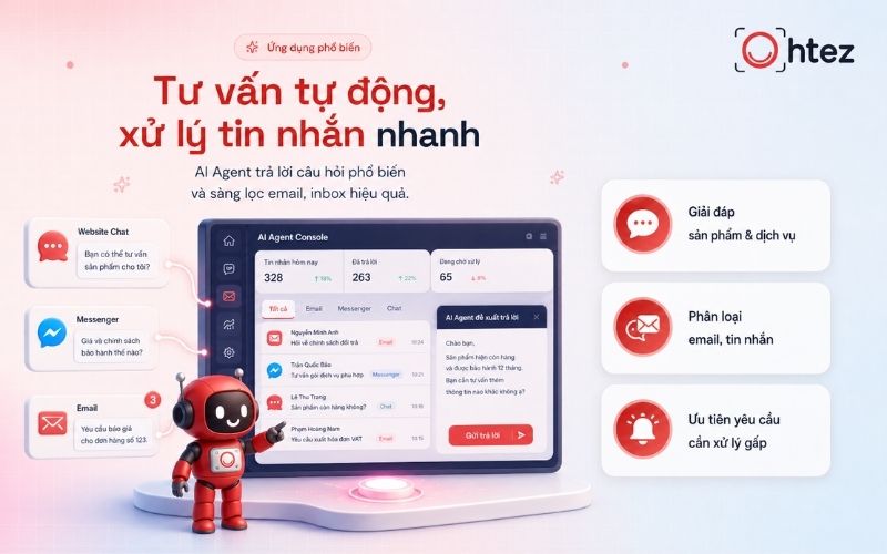 An AI Agent can provide automated consultation and answers using internal data while maintaining context for each request
