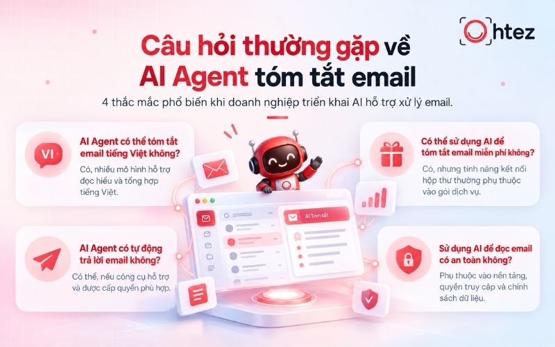 Câu hỏi thường gặp về AI Agent tóm tắt email