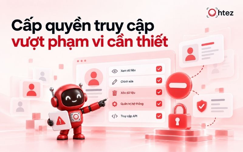 Cấp quyền truy cập vượt phạm vi cần thiết